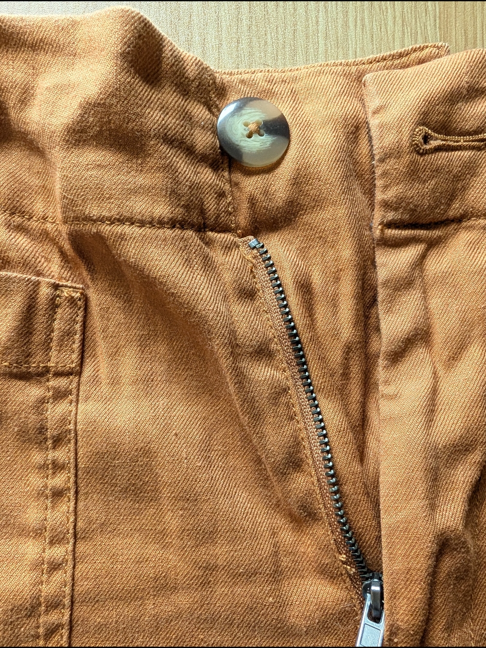 Maeve Colette Linen Pant , 28, New Camel Color